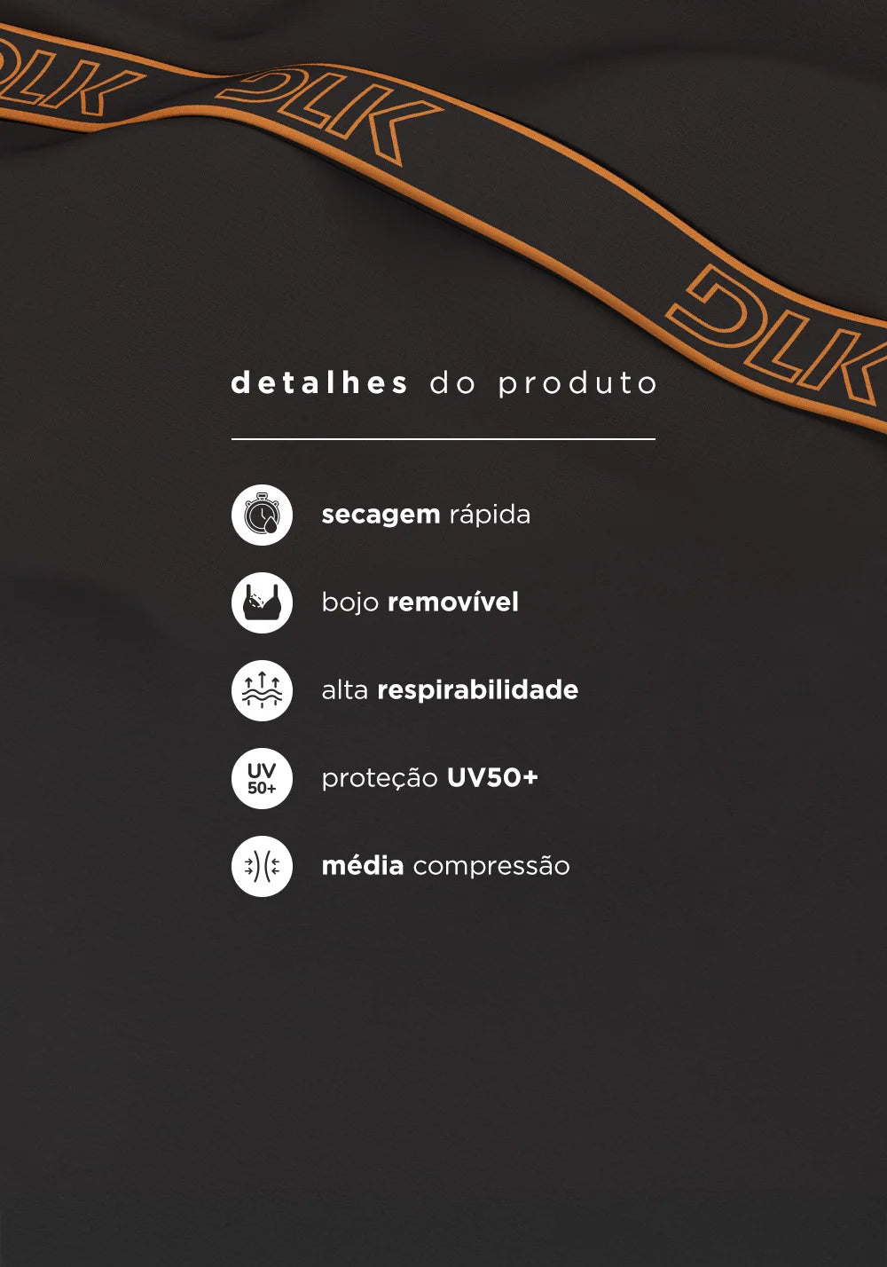 Conjunto Fitness Top com bojo + Shorts DLK Cor: Grafite/Caramelo