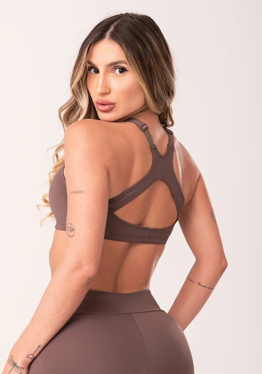 Top Fitness com bojo e alças reguláveis Oásis DLK