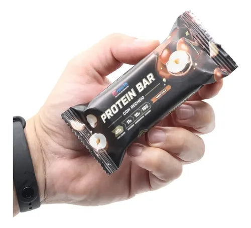 Barrinha de Proteína Sabor Avelã c/ Cobertura de Chocolate Branco - unidade