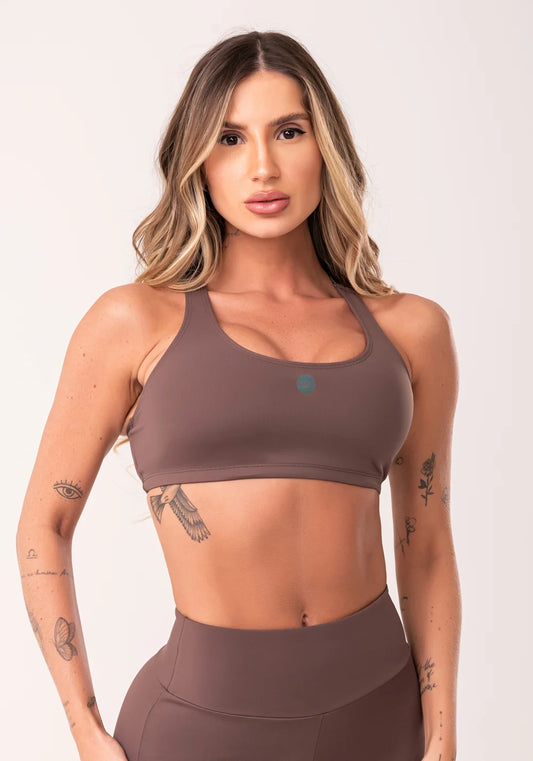 Top Fitness com bojo e alças reguláveis Oásis DLK