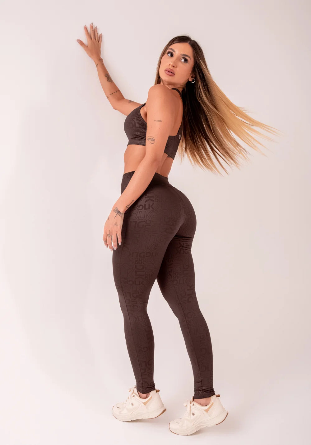 Legging Fitness Logomania Reflections DLK