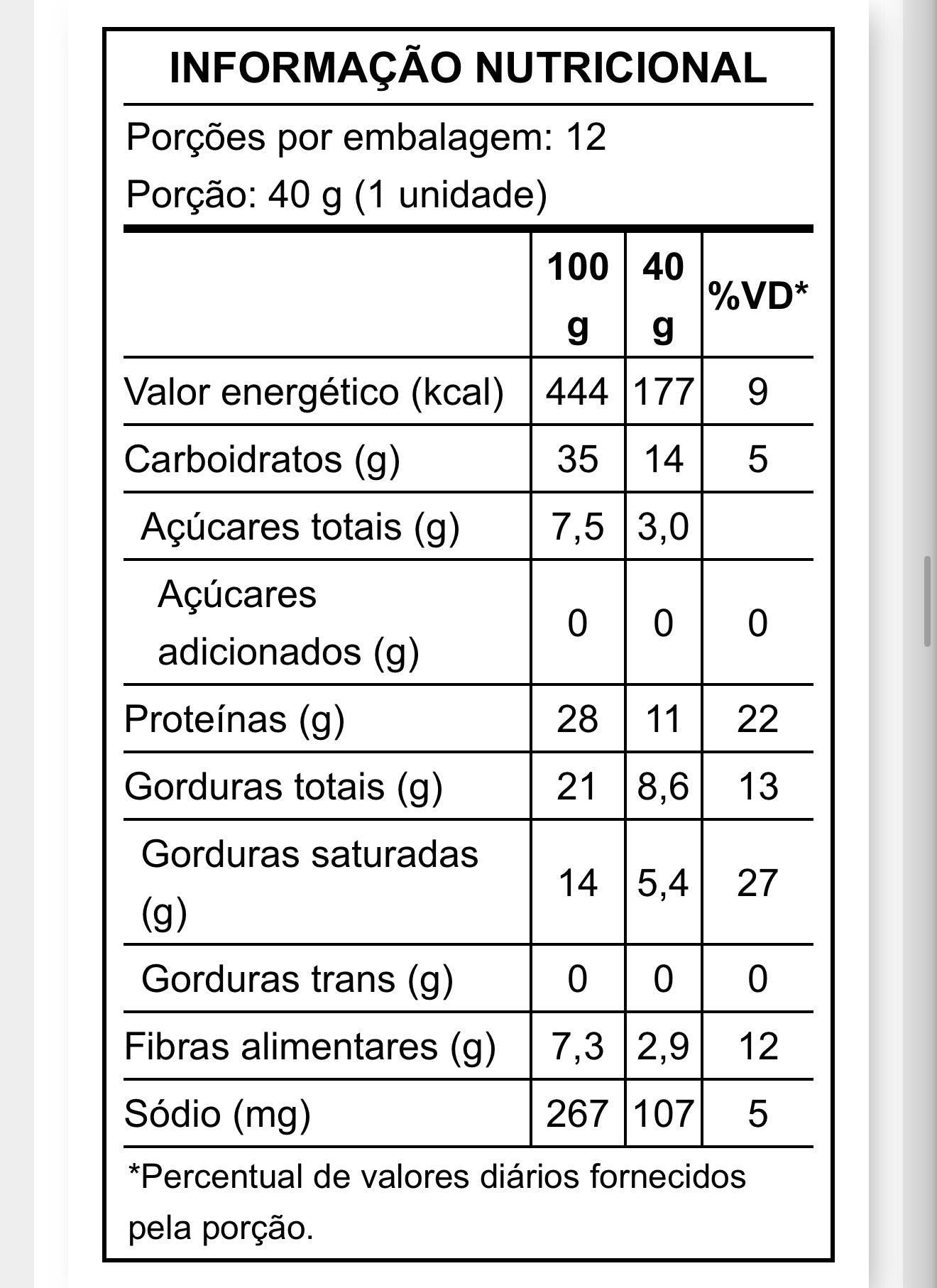 Barrinha de Proteína Sabor Avelã c/ Cobertura de Chocolate Branco - unidade