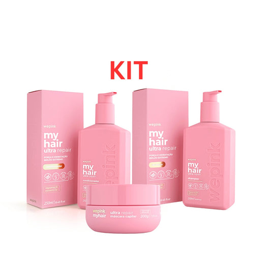 Kit shampoo, condicionador e máscara capilar