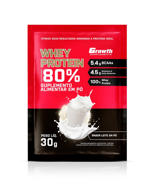 Dose 30g whey Leite em Pó