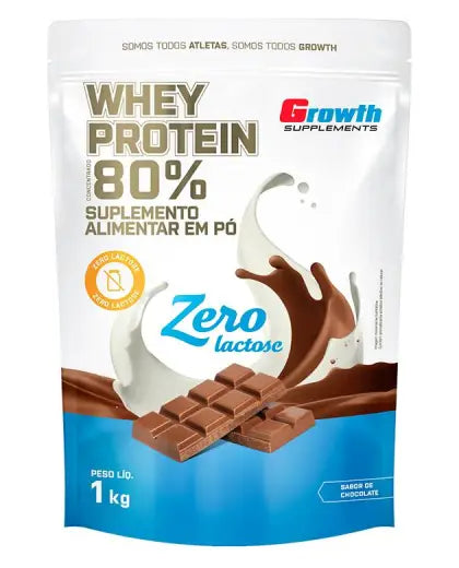 Whey Zero Lactose 1kg Chocolate - Growth