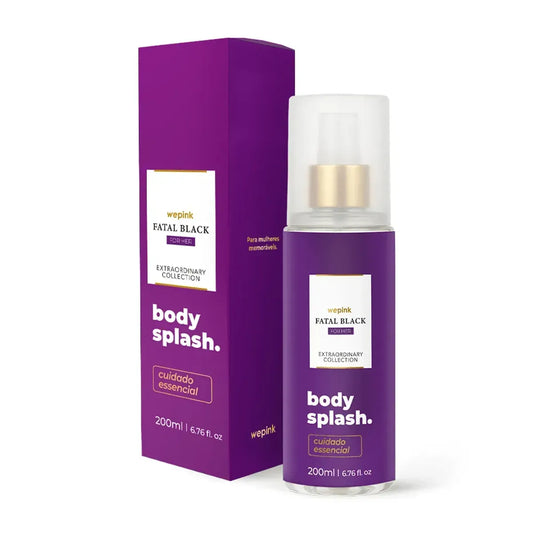 Body Splash Fatal Black For Her Desodorante Colônia 200ml