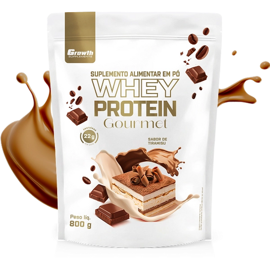 Whey Protein Gourmet 400g Tiramisu - Growth Suplementos