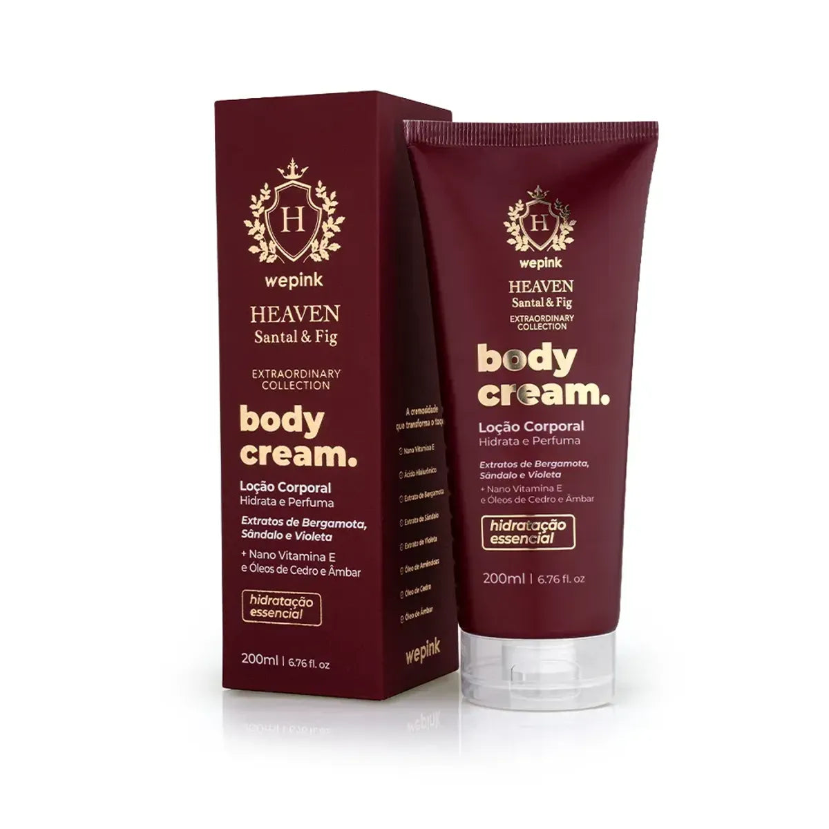 Body Cream Heaven Santal & Fig Desodorante Hidratante 200ml