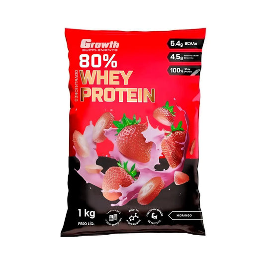 Whey Protein Morango - Growth Suplementos